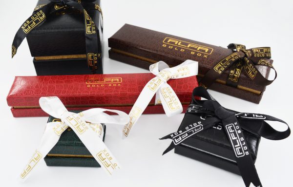 Leather Boxes For Jewellery with Ribbon