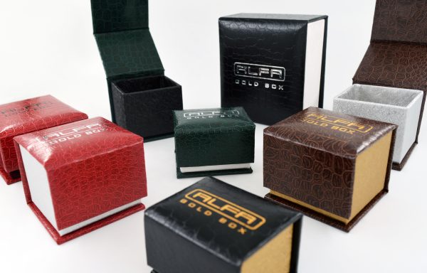 Crocodile Leather Magnetic Jewelry Boxes - KDM