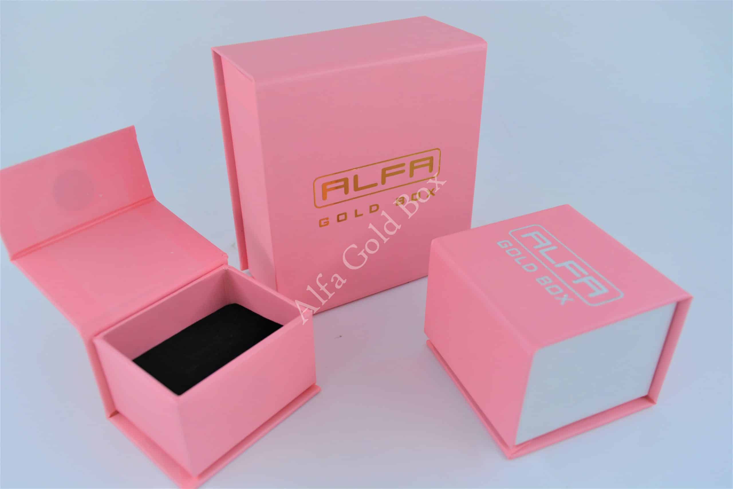 pink magnetic paper boxes