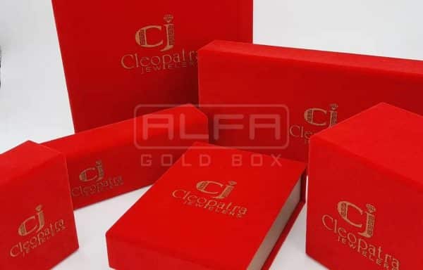 Red Velvet Magnetic Jewelry Boxes For Jewellery