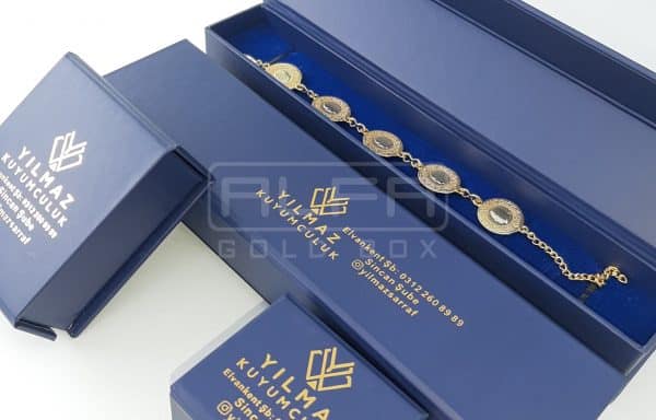 Dark Blue Magnetic Jewelry Boxes