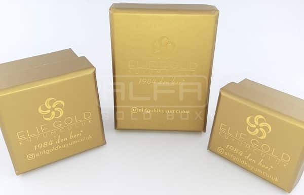 Gold Paper Boxes For Jewellery