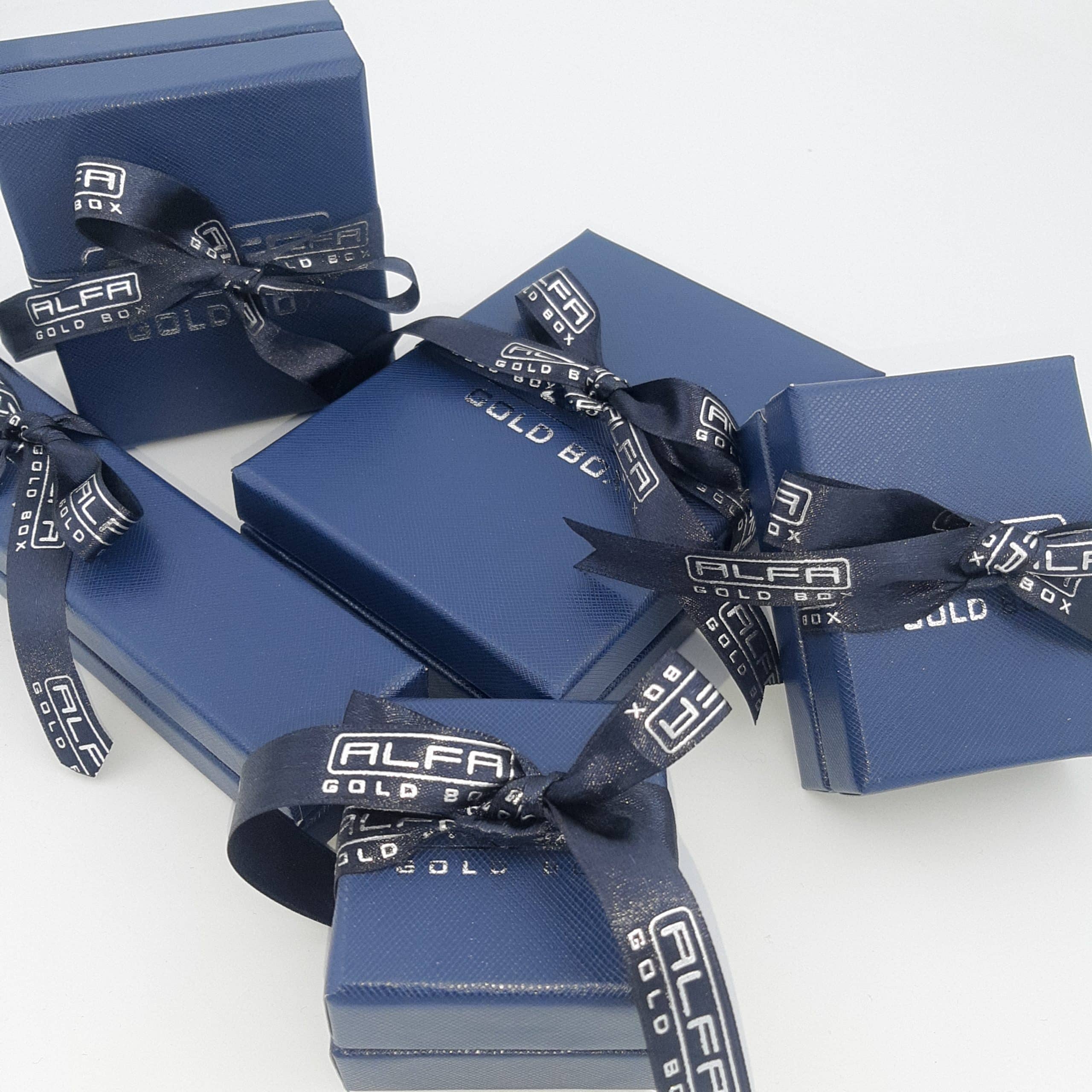 jewellery darkblue leather boxes