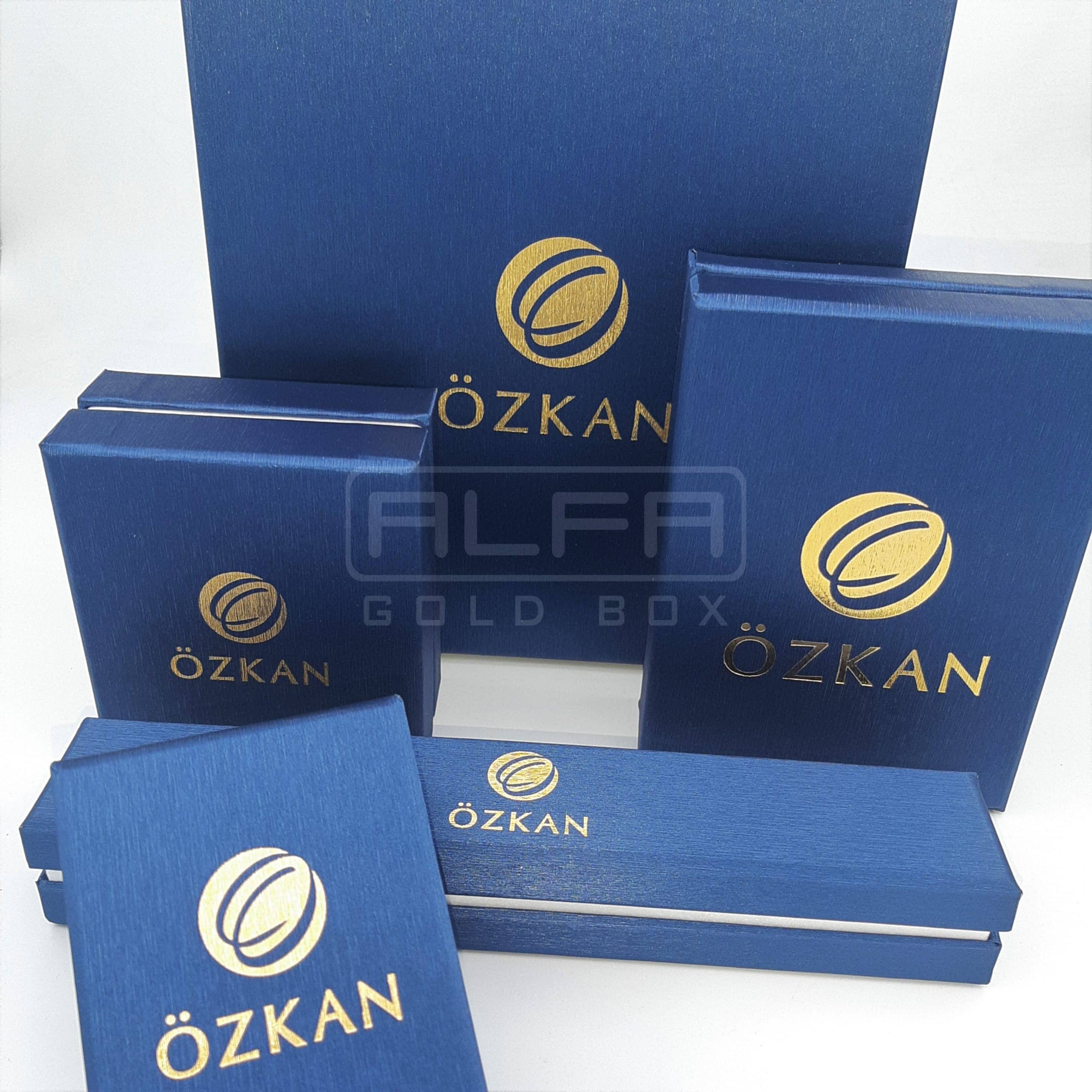 darkblue leatherette jewelry boxes