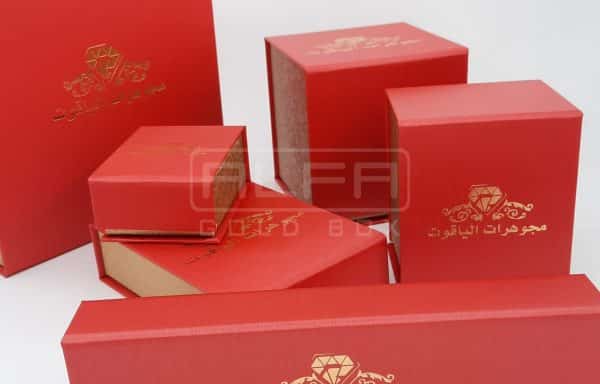 Red Magnetic Leatherette Jewelry Boxes