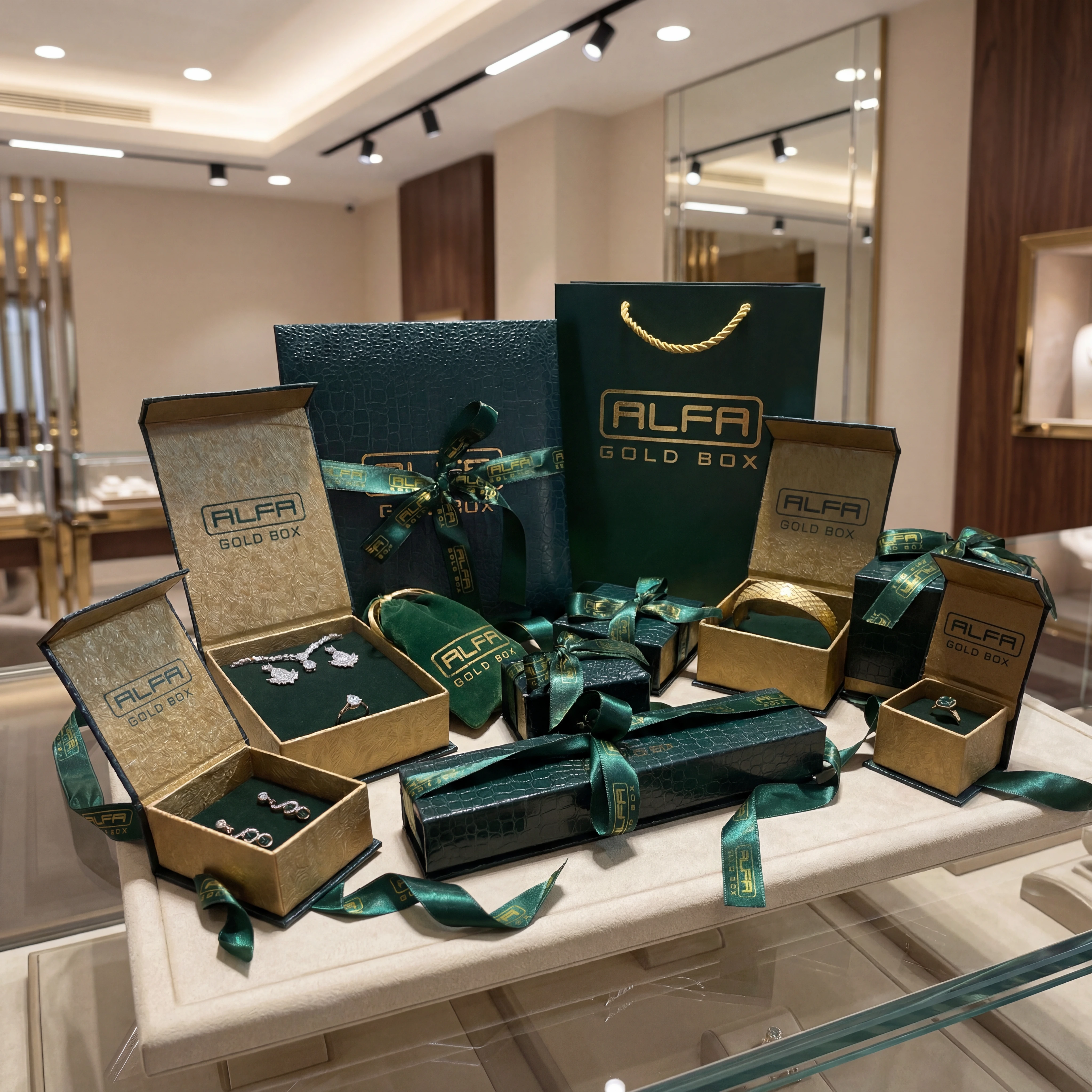 Krokodil Cilt Bezi Kurdeleli Mıknatıslı Kutular