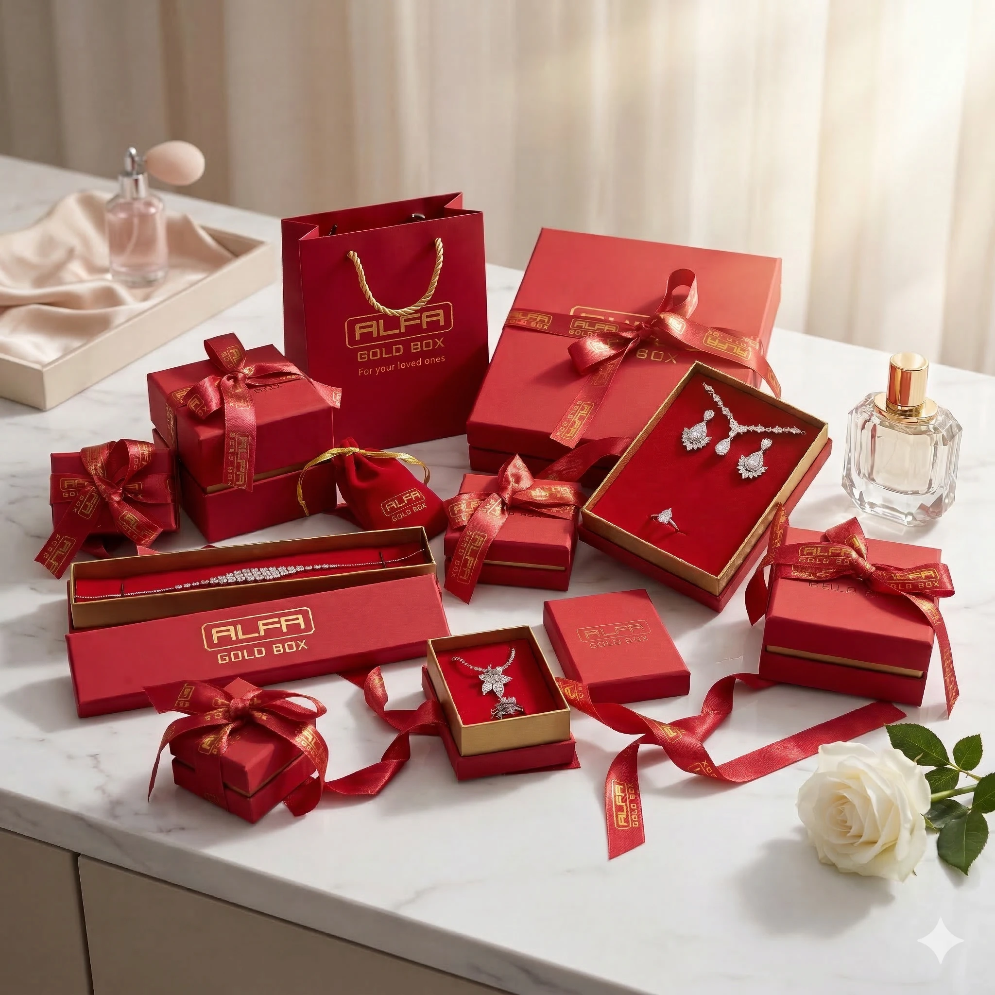 Soft Touch Kurdeleli Çift Kapak Karton Kutular