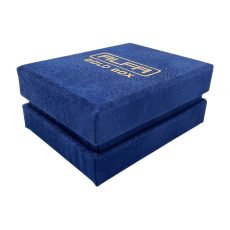 Flocked Paper Necklace Box - Two Lid Rigid Box