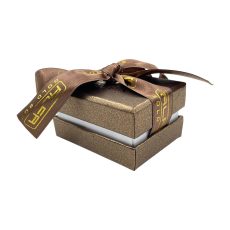 Fantazi Kağıt Alyans Kutusu (KGCK2) - Çift Kapak Kurdelalı