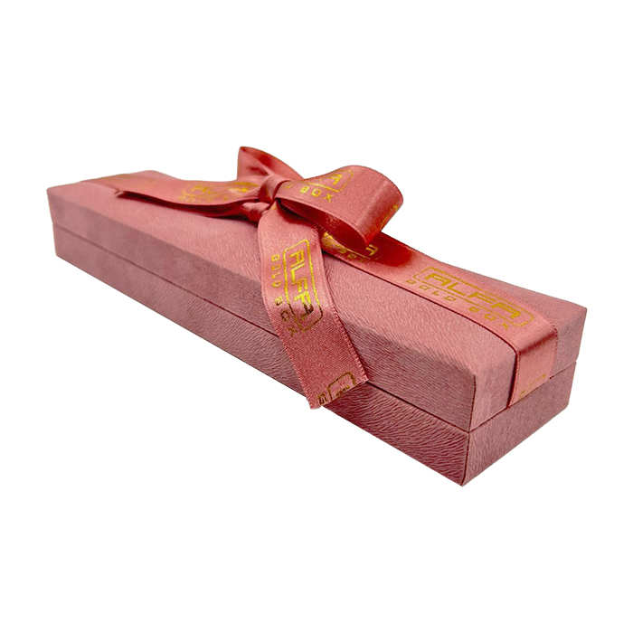 Flocked Plastic Thick Bracelet - Hinged With Ribbon
