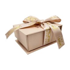 Metallic Paper Necklace Box - Magnetic With Ribbon