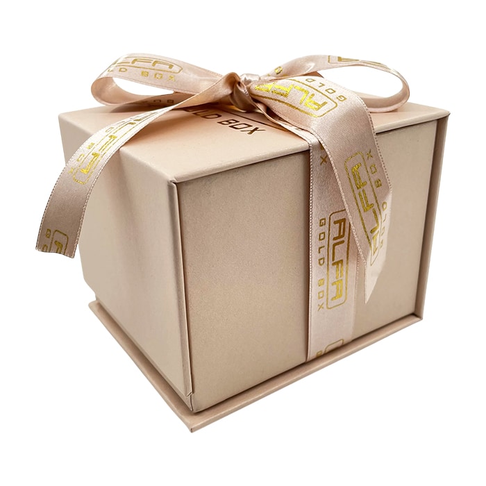 Metallic Paper High Bangle Box - Magnetic With Ribbon