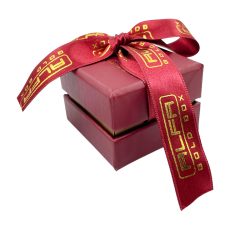 Kuşe Kağıt Yüzük Kutusu (KKCK01) - Çift Kapak Kurdelalı