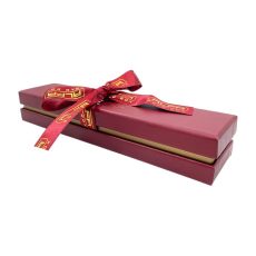 Kuşe Kağıt Kalın Bileklik Kutusu (KKCK05) - Çift Kapak Kurdelalı