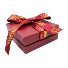 Kuşe Kağıt Mini Kare Kolye Kutusu (KKCK14) - Çift Kapak Kurdelalı