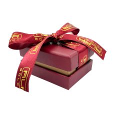 Kuşe Kağıt Alyans Kutusu (KKCK2) - Çift Kapak Kurdelalı