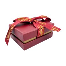 Kuşe Kağıt Kolye Kutusu (KKCK3) - Çift Kapak Kurdelalı