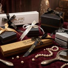 Lale Cilt Bezi Kurdeleli Çift Kapak Karton Kutular